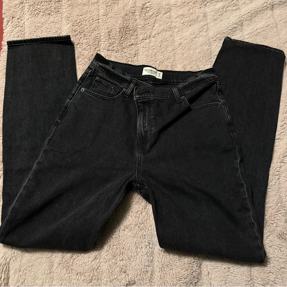 Abercrombie & Fitch Dark Denim High Rise Women Jeans